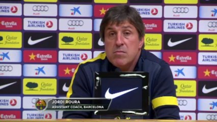 Jordi Roura no desvela sus planes para recibir al PSG