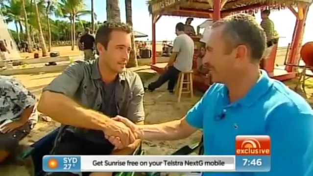Alex O'Loughlin interview on Sunrise in Hawaii