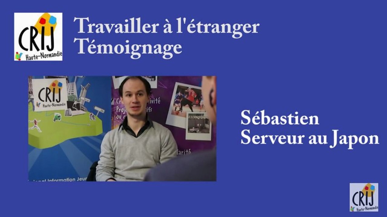 Job à l'étranger : sébastien au Japon