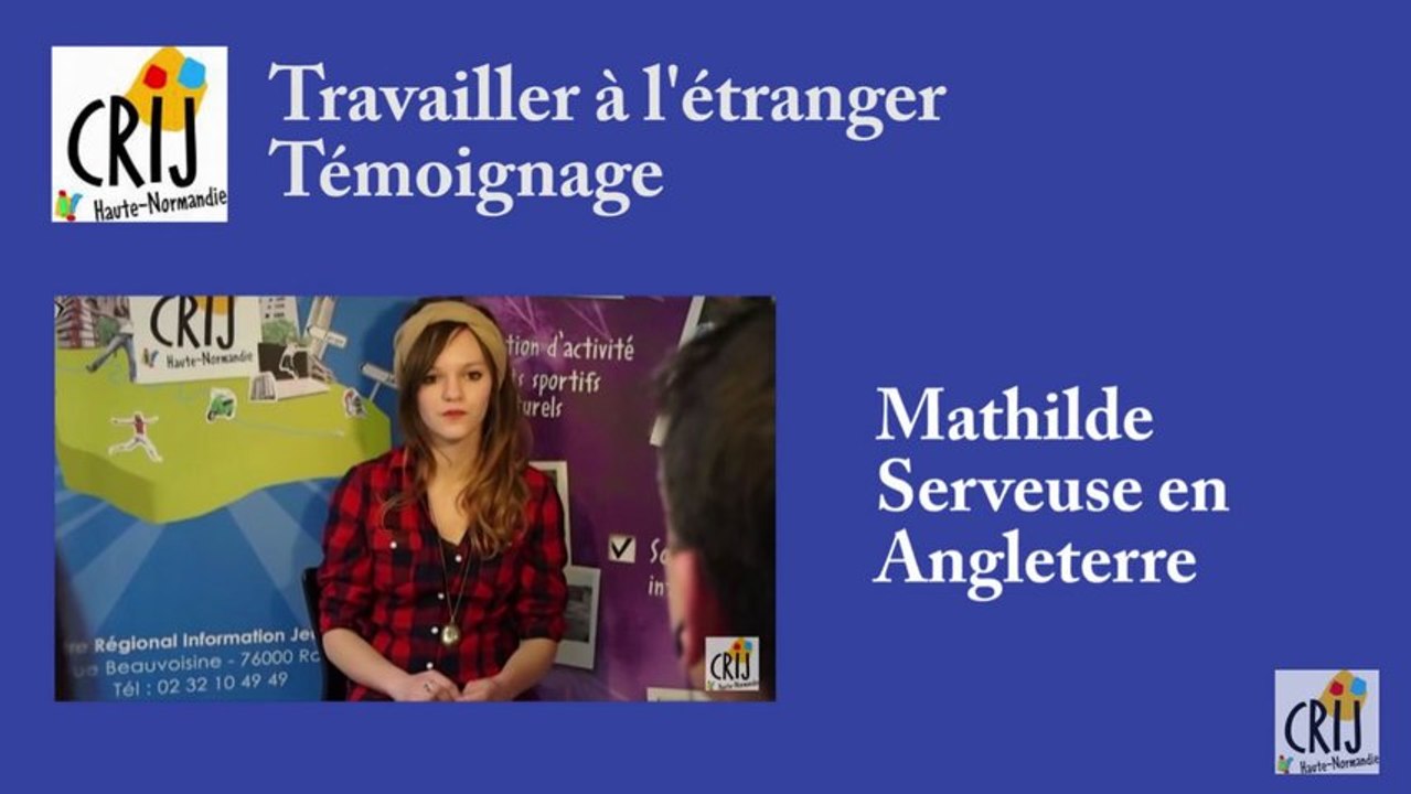 Job à l'étranger : Mathilde en Angleterre