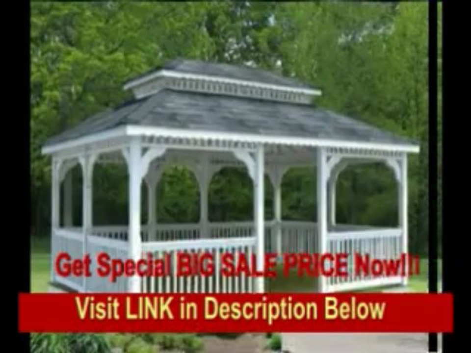 [REVIEW] 14' x 24' Vinyl Rectangular Double Roof Gazebo