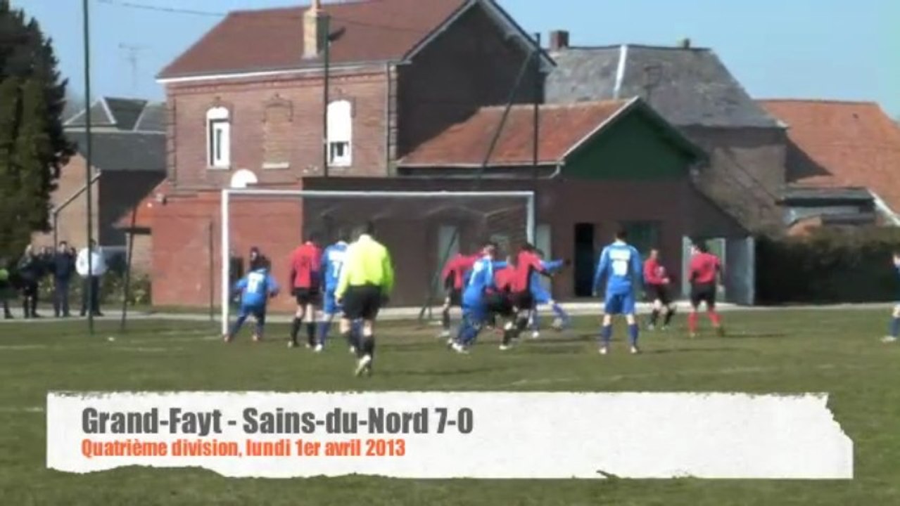 Football : Grand-Fayt - Sains-du-Nord 7-0