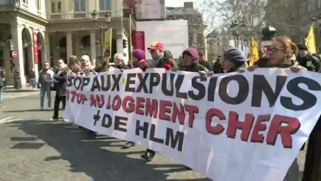 Paris: manifestation contre les expulsions locatives