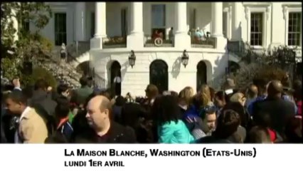 La famille Obama à la chasse aux œufs de Pâques