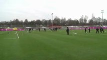 Bayern train ahead of Champions League clash against Juventus