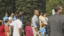 Alley oops! Obama struggles in basketball display