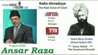 Radio Ahmadiyya 2013-03-31 Am770 - March 31st - Complete - Guest Ansar Raza