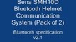 Sena SMH10D Bluetooth Helmet Communication System (Pack of 2)