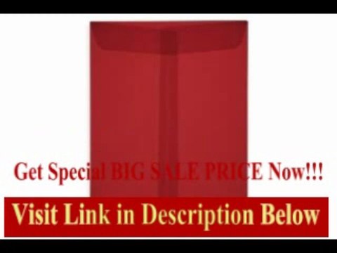 [SPECIAL DISCOUNT] 9 x 12 Open End Envelopes - Red Translucent (50000 Qty.)