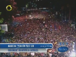 Capriles marcha contra la inseguridad