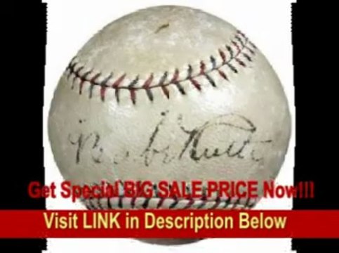 [BEST PRICE] Babe Ruth Autographed Baseball - & Lou Gehrig AL Graded 5 #JE53213 - PSA/DNA Certified - Autographed Baseballs...