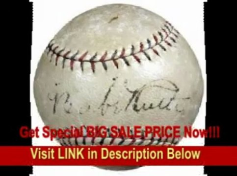 [BEST PRICE] Babe Ruth Autographed Baseball - & Lou Gehrig AL Graded 5 #JE53213 - PSA/DNA Certified - Autographed Baseballs...