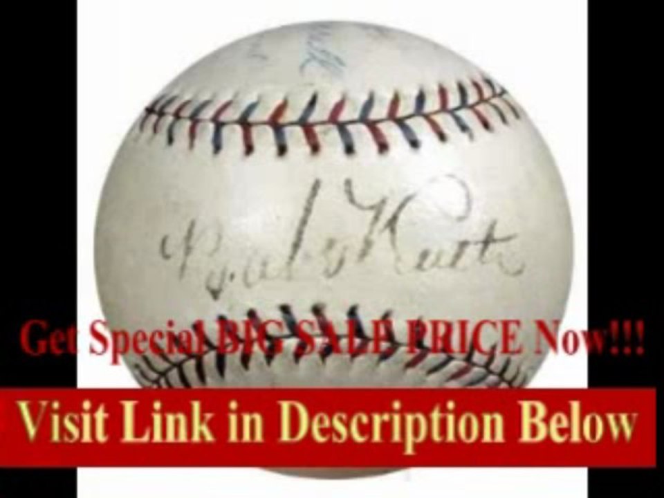 [BEST PRICE] Autographed Babe Ruth Baseball - & Lou Gehrigehrig AL Graded 6 5 #D59075 - PSA/DNA Certified - Autographed Baseballs...