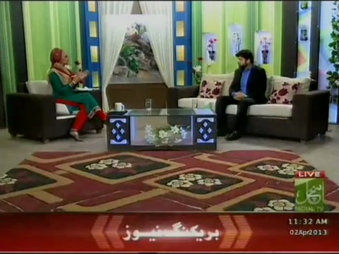 Abdul Samad with Sonia Zeeshan in Such Savera on Such TV, Topic: Parents Respect
