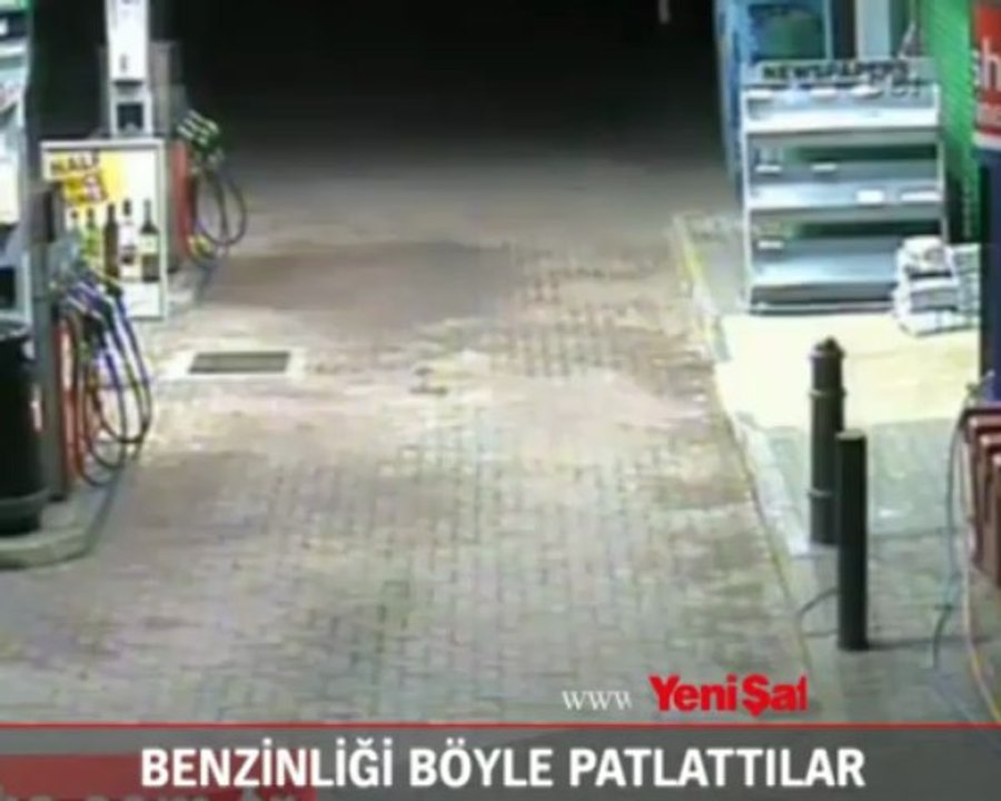 Benzinliği böyle patlattılar