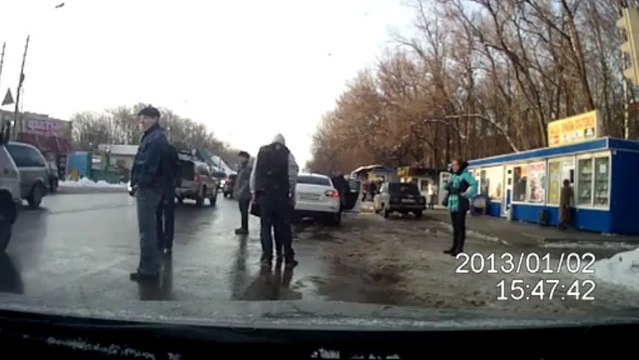 Драка на дороге