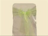 Jazz up Your Chair Cover with Beautiful Organza Sashes