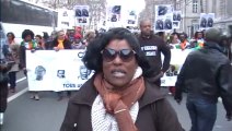 Monique Mélèdje Représentannte NPR - FRANCE-marche de soutien au Pr GBAGBO du 31 mars 2013