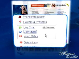 AnastasiaDate's CamShare- The Most Advanced Instant Video Dating Service