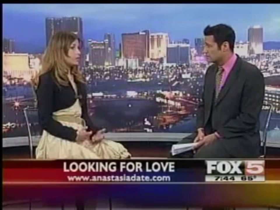 AnastasiaDate Visits KVVU-TV Las Vegas in Search of Romance