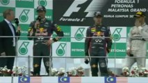 Lucha Vettel Webber Últimas Vueltas GP Malasia 2013