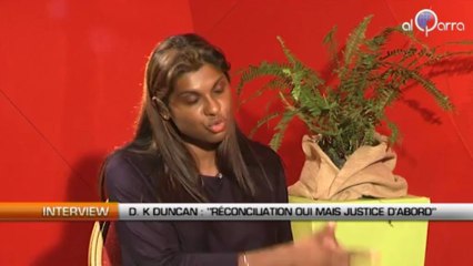 D.K Duncan : « Réconciliation oui mais justice d'abord »