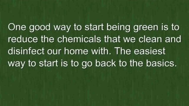Green Cleaning Ideas For Cleaning Your Green Home