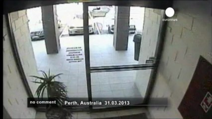 Grab and smash, bag-thief runs through... - no comment