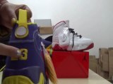 Air Jordan 9 retro white red and blue yellow shoes