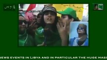 Une jeune libyenne parle au monde  Mouammar Al-Kadhafi est notre chef PAS VOUS!