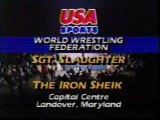 SGT SLAUGHTER VS THE IRON SHEIK MAY 19, 1984 CAPITAL CENTRE MARYLAND