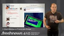 freshnews #410 iOS7 caché des regards. Amazon Cloud Drive. Klout en France (03/04/2013)