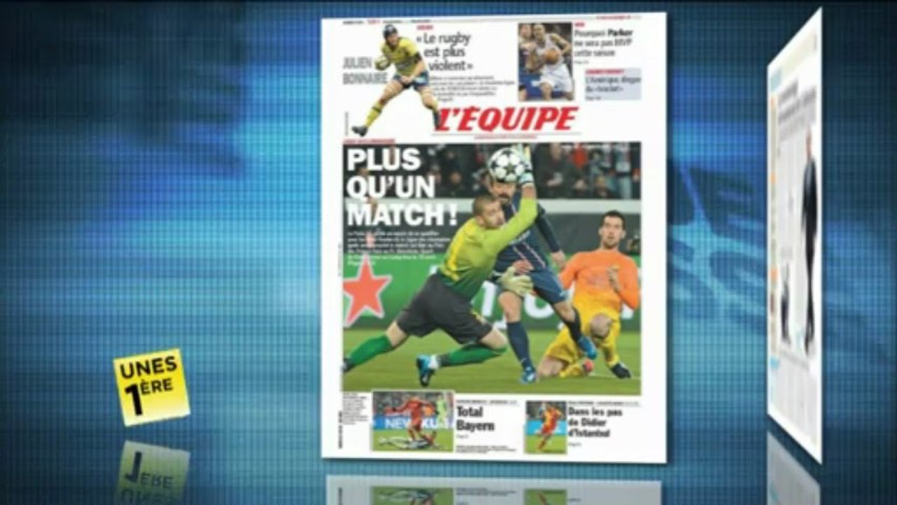 Revue de presse Unes 1ère - 3 mercredi 2013