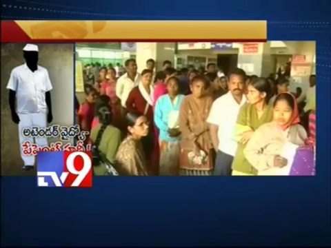 Attenders do ECG test - Gandhi Hospital - TV9 Nigha