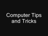 computer tips and tricks