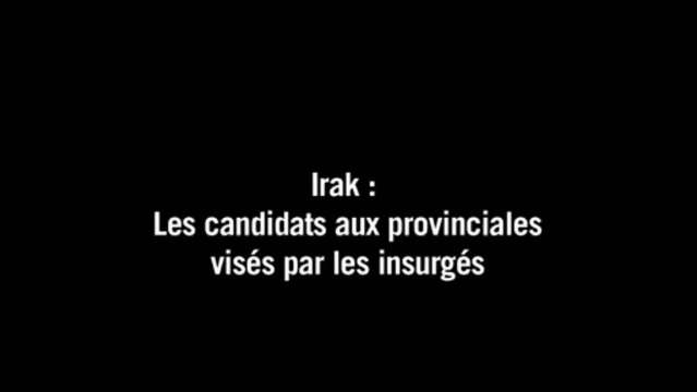 Irak: en campagne électorale, les insurgés visent les candidats