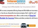 Cheap And Affordable Car Insurance 2013 - Get The Best Low Rate Car Insurance In Today's Time