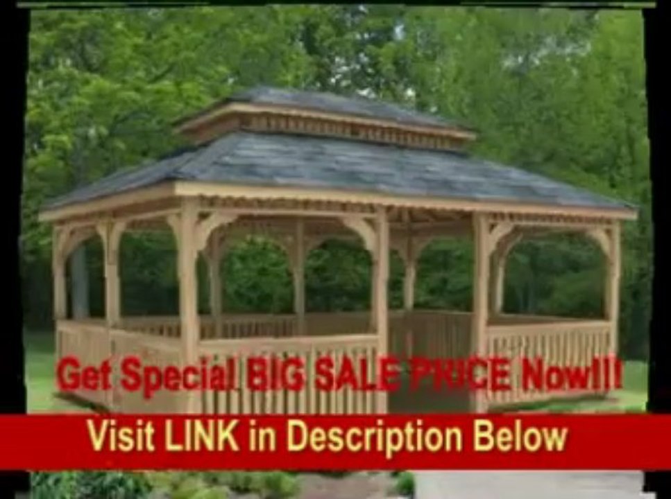 [FOR SALE] 14' x 24' Cedar Rectangular Double Roof Gazebo