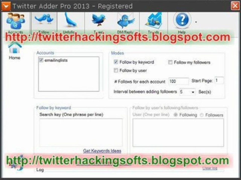 Twitter Adder Pro 2013 - add massive friends in minutes !