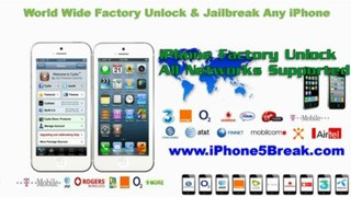 Unlock iPhone 5, 4S, 4 Verizon, AT&T, Sprint, Vodafone, O2, Rogers