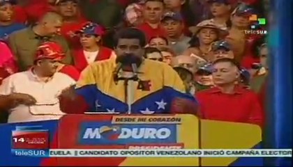 Maduro inicia campaña electoral en Sabaneta, Venezuela