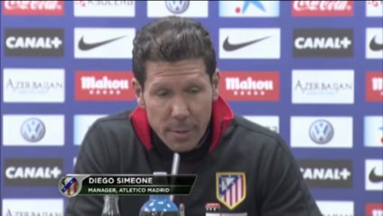 Simeone :"Es importante mantener la intensidad"