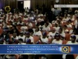 Capriles recibió apoyo de bolivarianos y revolucionarios