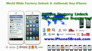 Factory Unlock iPhone 5, 4S, 4 Verizon, AT & T, Sprint, Vodafone, O2, Rogers