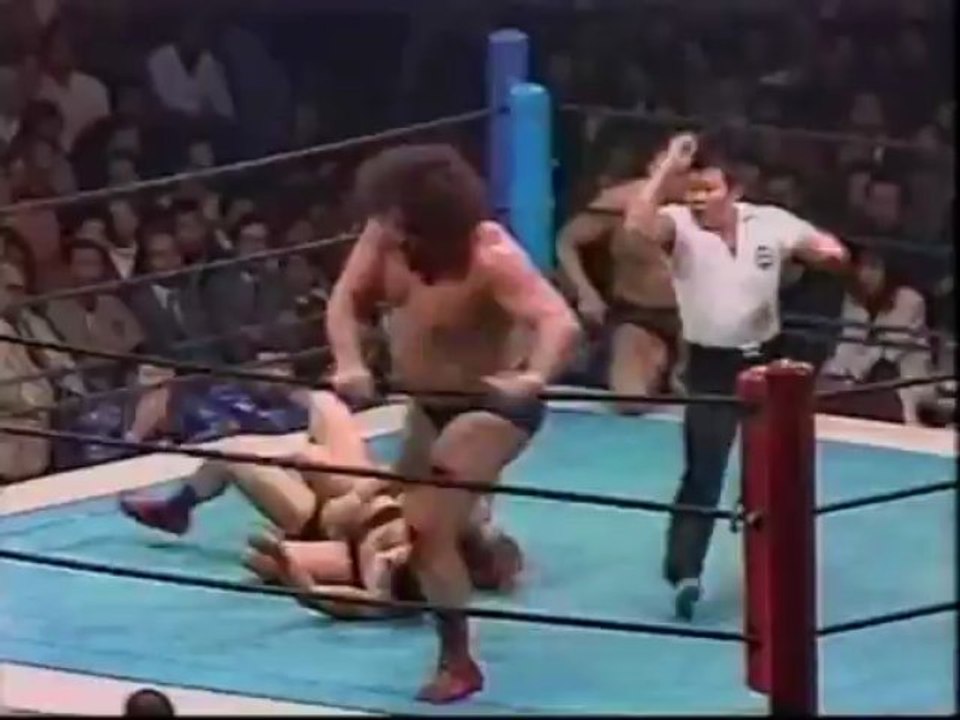 Antonio Inoki & Tatsumi Fujinami vs Andre the Giant & Rene Goulet - (NJPW 12/10/81)