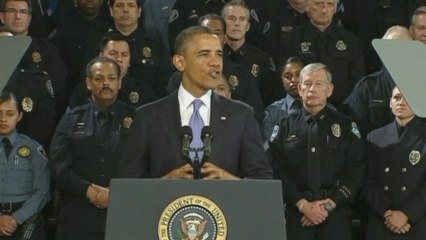 Obama calls for action on gun violence