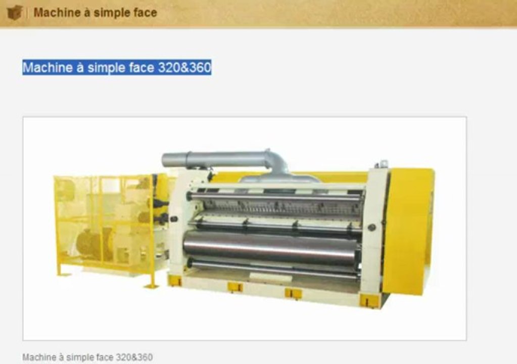 Machine à simple face 320&360