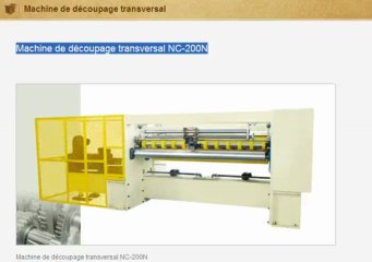 Machine de découpage transversal NC-200N
