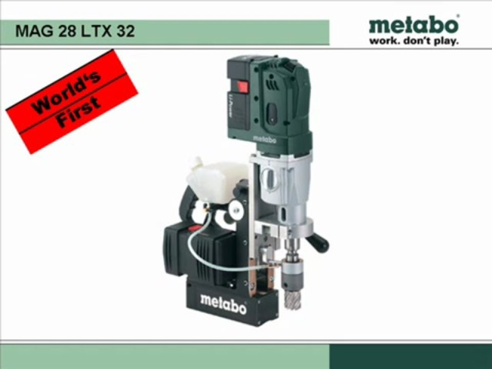 Máy khoan từ pin Metabo MAG 28 LTX 32 - Mai Thủy Hotline 0913.23.80.23 - YouTube