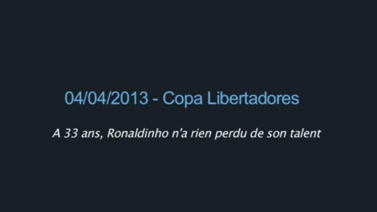 Le magnifique but de Ronaldinho